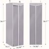 image:imageSTORAGE MANIAC Garment Bags for Hanging Clothes 57Inch Beige 2PackGrey