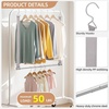 image:imageSTORAGE MANIAC Hanging Closet Rod Adjustable Width and Height Closet Hanging Organizer SpaceSaving Clothes Hanging Bar Closet Extender Hanging Rod Double Closet Hanging Rod 2 Pack Webbing2 Pack Webbing