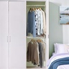 image:imageSTORAGE MANIAC Hanging Closet Rod Adjustable Width and Height Closet Hanging Organizer SpaceSaving Clothes Hanging Bar Closet Extender Hanging Rod Double Closet Hanging Rod 2 Pack Chrome2 Pack Chrome