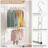image:imageSTORAGE MANIAC Hanging Closet Rod Adjustable Width and Height Closet Hanging Organizer SpaceSaving Clothes Hanging Bar Closet Extender Hanging Rod Double Closet Hanging Rod 2 Pack Chrome2 Pack Chrome