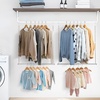 image:imageSTORAGE MANIAC Hanging Closet Rod Adjustable Width and Height Closet Hanging Organizer SpaceSaving Clothes Hanging Bar Closet Extender Hanging Rod Double Closet Hanging Rod 2 Pack Chrome2 Pack Chrome