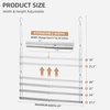 image:imageSTORAGE MANIAC Hanging Closet Rod Adjustable Width and Height Closet Hanging Organizer SpaceSaving Clothes Hanging Bar Closet Extender Hanging Rod Double Closet Hanging Rod 2 Pack Chrome1 Pack Chrome