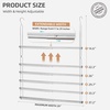 image:imageSTORAGE MANIAC Hanging Closet Rod Adjustable Width and Height Closet Hanging Organizer SpaceSaving Clothes Hanging Bar Closet Extender Hanging Rod Double Closet Hanging Rod 2 Pack Chrome2 Pack Chrome