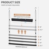 image:imageSTORAGE MANIAC Hanging Closet Rod Adjustable Width and Height Closet Hanging Organizer SpaceSaving Clothes Hanging Bar Closet Extender Hanging Rod Double Closet Hanging Rod 2 Pack Chrome1 Pack Black