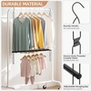 image:imageSTORAGE MANIAC Hanging Closet Rod Adjustable Width and Height Closet Hanging Organizer SpaceSaving Clothes Hanging Bar Closet Extender Hanging Rod Double Closet Hanging Rod 2 Pack Chrome2 Pack Black