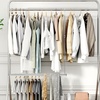 image:imageSTORAGE MANIAC Hanging Closet Rod Adjustable Width and Height Closet Hanging Organizer SpaceSaving Clothes Hanging Bar Closet Extender Hanging Rod Double Closet Hanging Rod 2 Pack Chrome1 Pack Chrome