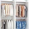 image:imageSTORAGE MANIAC Hanging Closet Rod Adjustable Width and Height Closet Hanging Organizer SpaceSaving Clothes Hanging Bar Closet Extender Hanging Rod Double Closet Hanging Rod 2 Pack Chrome2 Pack Chrome