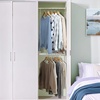 image:imageSTORAGE MANIAC Hanging Closet Rod Adjustable Width and Height Closet Hanging Organizer SpaceSaving Clothes Hanging Bar Closet Extender Hanging Rod Double Closet Hanging Rod 2 Pack Chrome1 Pack Chrome