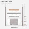 image:imageSTORAGE MANIAC Hanging Closet Rod Adjustable Width and Height Closet Hanging Organizer SpaceSaving Clothes Hanging Bar Closet Extender Hanging Rod Double Closet Hanging Rod 2 Pack Webbing2 Pack Webbing