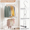 image:imageSTORAGE MANIAC Hanging Closet Rod Adjustable Width and Height Closet Hanging Organizer SpaceSaving Clothes Hanging Bar Closet Extender Hanging Rod Double Closet Hanging Rod 2 Pack Chrome1 Pack Chrome