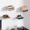image:imageSTORAGE MANIAC Invisible Floating Bookshelves Wall Mounted WhiteBlack