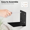 image:imageSTORAGE MANIAC Invisible Floating Bookshelves Wall Mounted WhiteBlack