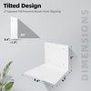 image:imageSTORAGE MANIAC Invisible Floating Bookshelves Wall Mounted WhiteWhite