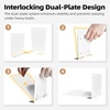 image:imageSTORAGE MANIAC Invisible Floating Bookshelves Wall Mounted WhiteWhite