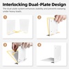 image:imageSTORAGE MANIAC Invisible Floating Bookshelves Wall Mounted WhiteWhite