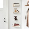 image:imageSTORAGE MANIAC Invisible Floating Bookshelves Wall Mounted WhiteWhite