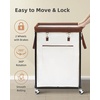 image:imageSTORAGE MANIAC Large Laundry Basket with Wheels 160L Rolling Laundry Hamper Laundry Cart with Metal Frame and Removable Bag Clothes Hamper for Bedroom Bathroom Dorm Room Laundry Room BeigeBeige