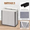 image:imageSTORAGE MANIAC Large Laundry Hamper 37 Gal Metal Laundry Basket with Removable Bag for Easy Carry Strong Dirty Clothes Hamper for Bedroom Bathroom Dorm College 140L GreyGray