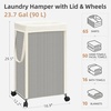 image:imageSTORAGE MANIAC Laundry Hamper with Wheels 90L 237 Gal Large Tall Rolling Laundry Basket with Removable and Washable Liner Bag Aesthetic Dirty Clothes Hamper for College Dorm OffwhiteOffwhite