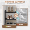 image:imageSTORAGE MANIAC Long Expandable Shoe Rack 18 Pairs Metal Wide Stackable Shoe Rack Adjustable Shoes Shelf Freestanding Shoes Organizer for Closet Entryway Hallway Garage Front Door 3 TiersBlack