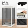image:imageSTORAGE MANIAC Mesh Laundry Hamper 237 Gal Tall Laundry Basket for Airflow Strong Metal Dirty Clothes Hamper for College Dorm Bedroom Bathroom Clothes Bin White amp BlackWhite  Black
