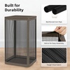 image:imageSTORAGE MANIAC Mesh Laundry Hamper 237 Gal Tall Laundry Basket for Airflow Strong Metal Dirty Clothes Hamper for College Dorm Bedroom Bathroom Clothes Bin White amp BlackBrown  Black