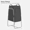 image:imageSTORAGE MANIAC Metal Rack Laundry Hamper Large Laundry Basket with Convenient Handle Freestanding Dirty Clothes Hamper for for Dorm College Small Space Closet Bedroom BlackBlack