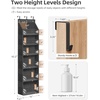 image:imageSTORAGE MANIAC Over the Door Organizer 6Shelf Closet Hanging Storage with 14 Mesh Pockets 66lbs Capacity Clear Deep Pockets Behind Door Storage for Nursery Bathroom Bedroom 1 Pack BlackBlack