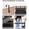 image:imageSTORAGE MANIAC Over the Door Organizer 6Shelf Closet Hanging Storage with 14 Mesh Pockets 66lbs Capacity Clear Deep Pockets Behind Door Storage for Nursery Bathroom Bedroom 1 Pack BlackBlack