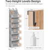 image:imageSTORAGE MANIAC Over the Door Organizer 6Shelf Closet Hanging Storage with 14 Mesh Pockets 66lbs Capacity Clear Deep Pockets Behind Door Storage for Nursery Bathroom Bedroom 1 Pack BlackGrey