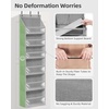 image:imageSTORAGE MANIAC Over the Door Organizer 6Shelf Closet Hanging Storage with 14 Mesh Pockets 66lbs Capacity Clear Deep Pockets Behind Door Storage for Nursery Bathroom Bedroom 1 Pack BlackGrey