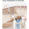image:imageSTORAGE MANIAC Over the Door Organizer 6Shelf Closet Hanging Storage with 14 Mesh Pockets 66lbs Capacity Clear Deep Pockets Behind Door Storage for Nursery Bathroom Bedroom 1 Pack BlackOat Beige