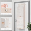 image:imageSTORAGE MANIAC Over the Door Shoe Organizer with Curtain Dustproof HeavyDuty Large Deep Pocket Hanging Shoe Organizer for Closet Dorm amp Narrow Door Storage Shoe Holder Shoe Rack 9Shelf Beige 1 PackBeige