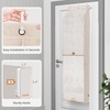 image:imageSTORAGE MANIAC Over the Door Shoe Organizer with Curtain Dustproof HeavyDuty Large Deep Pocket Hanging Shoe Organizer for Closet Dorm amp Narrow Door Storage Shoe Holder Shoe Rack 9Shelf Beige 1 PackBeige