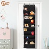 image:imageSTORAGE MANIAC Over the Door Shoe Organizer with Curtain Dustproof HeavyDuty Large Deep Pocket Hanging Shoe Organizer for Closet Dorm amp Narrow Door Storage Shoe Holder Shoe Rack 9Shelf Beige 1 PackBlack