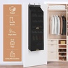 image:imageSTORAGE MANIAC Over the Door Shoe Organizer with Curtain Dustproof HeavyDuty Large Deep Pocket Hanging Shoe Organizer for Closet Dorm amp Narrow Door Storage Shoe Holder Shoe Rack 9Shelf Beige 1 PackBlack