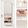 image:imageSTORAGE MANIAC Over the Door Shoe Organizer with Curtain Dustproof HeavyDuty Large Deep Pocket Hanging Shoe Organizer for Closet Dorm amp Narrow Door Storage Shoe Holder Shoe Rack 9Shelf Beige 1 PackBeige