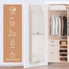 image:imageSTORAGE MANIAC Over the Door Shoe Organizer with Curtain Dustproof HeavyDuty Large Deep Pocket Hanging Shoe Organizer for Closet Dorm amp Narrow Door Storage Shoe Holder Shoe Rack 9Shelf Beige 1 PackBeige