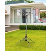image:imageSTORAGE MANIAC Portable Umbrella Clothes Drying Rack 8 Lines with 82 Feet Drying Space Steel Frame amp Adjustable Height 4arm Umbrella Clothesline for Laundry Collapsible Indoor amp Outdoor Drying8 Lines with 82ft
