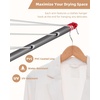 image:imageSTORAGE MANIAC Portable Umbrella Clothes Drying Rack 8 Lines with 82 Feet Drying Space Steel Frame amp Adjustable Height 4arm Umbrella Clothesline for Laundry Collapsible Indoor amp Outdoor Drying8 Lines with 82ft