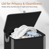 image:imageSTORAGE MANIAC Rolling Laundry Hamper with Lid 237 Gal 90 L Large Tall Laundry Basket with Wheels amp Handles Aesthetic Dirty Clothes Hamper for Small Space Dorm Apartment College BeigeBlack