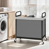 image:imageSTORAGE MANIAC Rolling Laundry Hamper with Wheels 3Section Laundry Sorter Rolling Laundrys Basket on Wheels with Removable Bag Clothes Hamper Laundrys Organizer Cart Bathroom Bedroom 120L GreyGrey