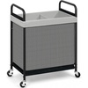 image:imageSTORAGE MANIAC Rolling Laundry Hamper with Wheels 3Section Laundry Sorter Rolling Laundrys Basket on Wheels with Removable Bag Clothes Hamper Laundrys Organizer Cart Bathroom Bedroom 120L GreyGrey
