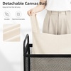 image:imageSTORAGE MANIAC Rolling Laundry Hamper with Wheels 3Section Laundry Sorter Rolling Laundrys Basket on Wheels with Removable Bag Clothes Hamper Laundrys Organizer Cart Bathroom Bedroom 120L GreyBeige