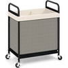 image:imageSTORAGE MANIAC Rolling Laundry Hamper with Wheels 3Section Laundry Sorter Rolling Laundrys Basket on Wheels with Removable Bag Clothes Hamper Laundrys Organizer Cart Bathroom Bedroom 120L GreyBeige