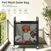 image:imageSTORAGE MANIAC Rolling Laundry Hamper with Wheels 3Section Laundry Sorter Rolling Laundrys Basket on Wheels with Removable Bag Clothes Hamper Laundrys Organizer Cart Bathroom Bedroom 120L GreyBeige
