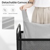 image:imageSTORAGE MANIAC Rolling Laundry Hamper with Wheels 3Section Laundry Sorter Rolling Laundrys Basket on Wheels with Removable Bag Clothes Hamper Laundrys Organizer Cart Bathroom Bedroom 120L GreyGrey
