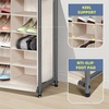 image:imageSTORAGE MANIAC Stackable Shoe Cubby Organizer Free Standing Shoe Cube Rack for Entryway Bedroom Apartment Closet 20Cube GrayBeige
