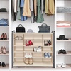 image:imageSTORAGE MANIAC Stackable Shoe Cubby Organizer Free Standing Shoe Cube Rack for Entryway Bedroom Apartment Closet 20Cube GrayBeige