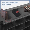 image:imageSTORAGE MANIAC Stackable Shoe Cubby Organizer Free Standing Shoe Cube Rack for Entryway Bedroom Apartment Closet 20Cube GrayBlack